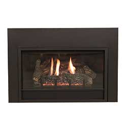 28" Innsbrook Small Direct Vent Fireplace Insert, Blower, Metal Surround (Electronic Ignition) - Empire Comfort Systems