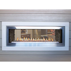 48" Boulevard Contemporary See-Thru Linear Direct Vent Fireplace, Remote (Electronic Ignition) - Empire Comfort Systems