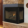 40" Custom Series Right Side Corner Traditional Clean Face Direct Vent Fireplace (Electronic Ignition) - Superior