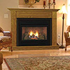 32" Corner Surround with Hearth, Honey Oak or Dark Cherry Birch Finish - Monessen