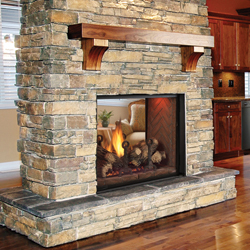 48" Covington Clear Total Signature Command Direct Vent See-Thru Fireplace (Electronic Ignition) - Monessen