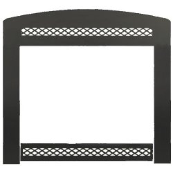 36" Classic Arched Front with Lower Control Door, Black - Monessen
