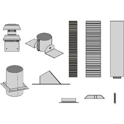 Direct Vent Vertical Flex Vent Termination Kit (4" x 7") - Empire Comfort Systems