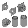 Direct Vent Termination Kit- Top/Through Wall 8" to 11" thickness (4" x 6 5/8") - Empire Comfort Systems