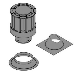 Vertical Termination Kit, 4" x 6 5/8" (through roof installation) - Empire Comfort Systems