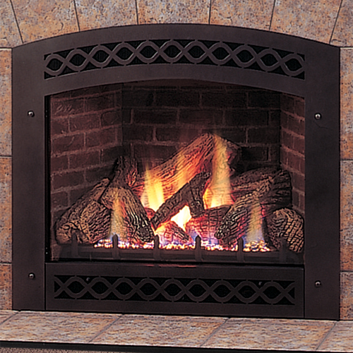32" Lexington Direct Vent Fireplace with Liner, Facing and Blower