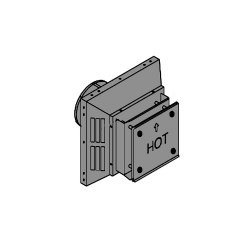 Dura-Vent Pro Square Horizontal Termination Cap  Aluminum (5" x 8")