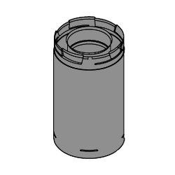 Dura-Vent Pro 48" Pipe Length Galvanized (5" x 8")