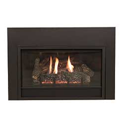 34" Innsbrook Large Direct Vent Fireplace Insert, Blower, Metal Surround (Millivolt/Pilot) - Empire Comfort Systems