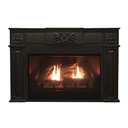 28" Innsbrook Small Direct Vent Fireplace Insert, Blower, Cast Iron Surround (Electronic Ignition) - Empire Comfort Systems