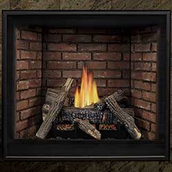 32" Tahoe Premium Traditional Clean Face Direct Vent Fireplace with Liner (Electric Ignition) - Empire Comfort Systems