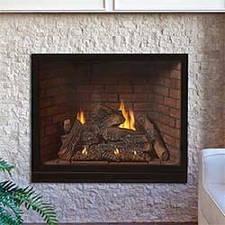 36" Tahoe Luxury Traditional Clean Face Direct Vent Fireplace with Floor Liner (Millivolt Pilot) - Empire Comfort Systems