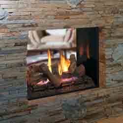 40" Signature Series See-Thru Traditional Clean Face Direct Vent Fireplace with Remote (Electronic Ignition) - Superior