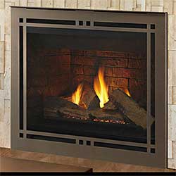 42" Meridian IntelliFire Plus Direct Vent Fireplace  (Electronic Ignition) - Majestic