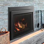 30" Ruby Tradtional IntelliFire Touch Direct Vent Fireplace Insert, Blower and Remote (Electronic Ignition) - Majestic