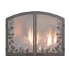 Leaf Arch Doors - Black, Pewter or Stainless Steel - Empire Comfort Systems