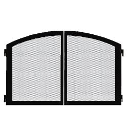 36" Classic Cabinet Doors with Screen, Black Texture - Monessen