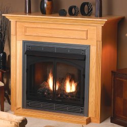 36" Standard Cabinet Mantel, Built-In Base - Empire Comfort Systems