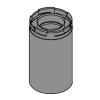 Dura-Vent Pro 8-1/2" Pipe Extension Galvanized (4" x 6 5/8")